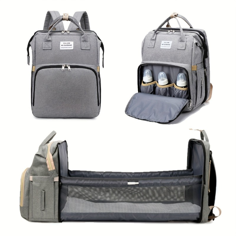 Backpack Diaper Bag - Модная складная детская кроватка-манеж, сумка для