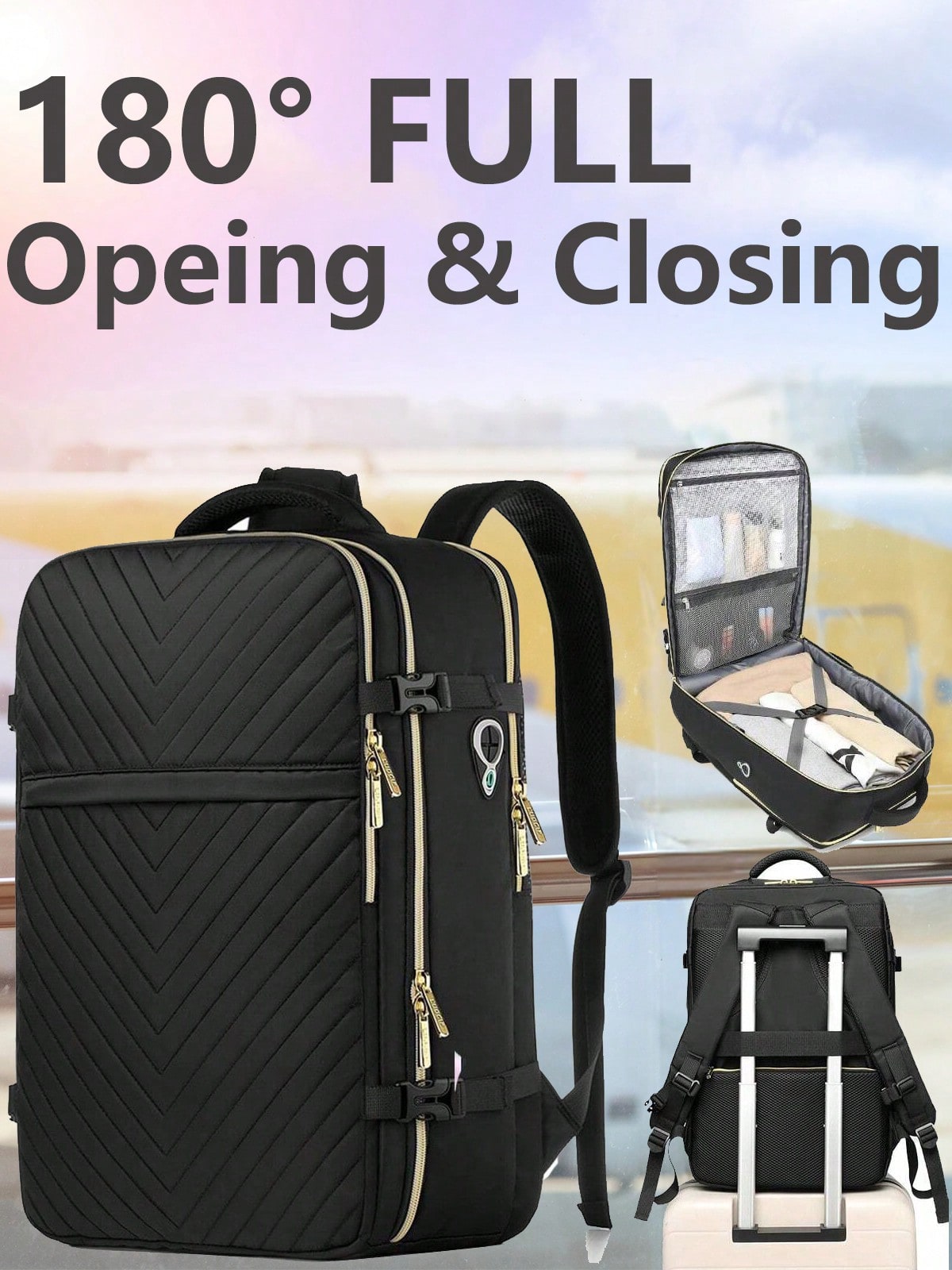 Travel Backpack Anti Theft - Большой дорожный рюкзак для ручной клади
