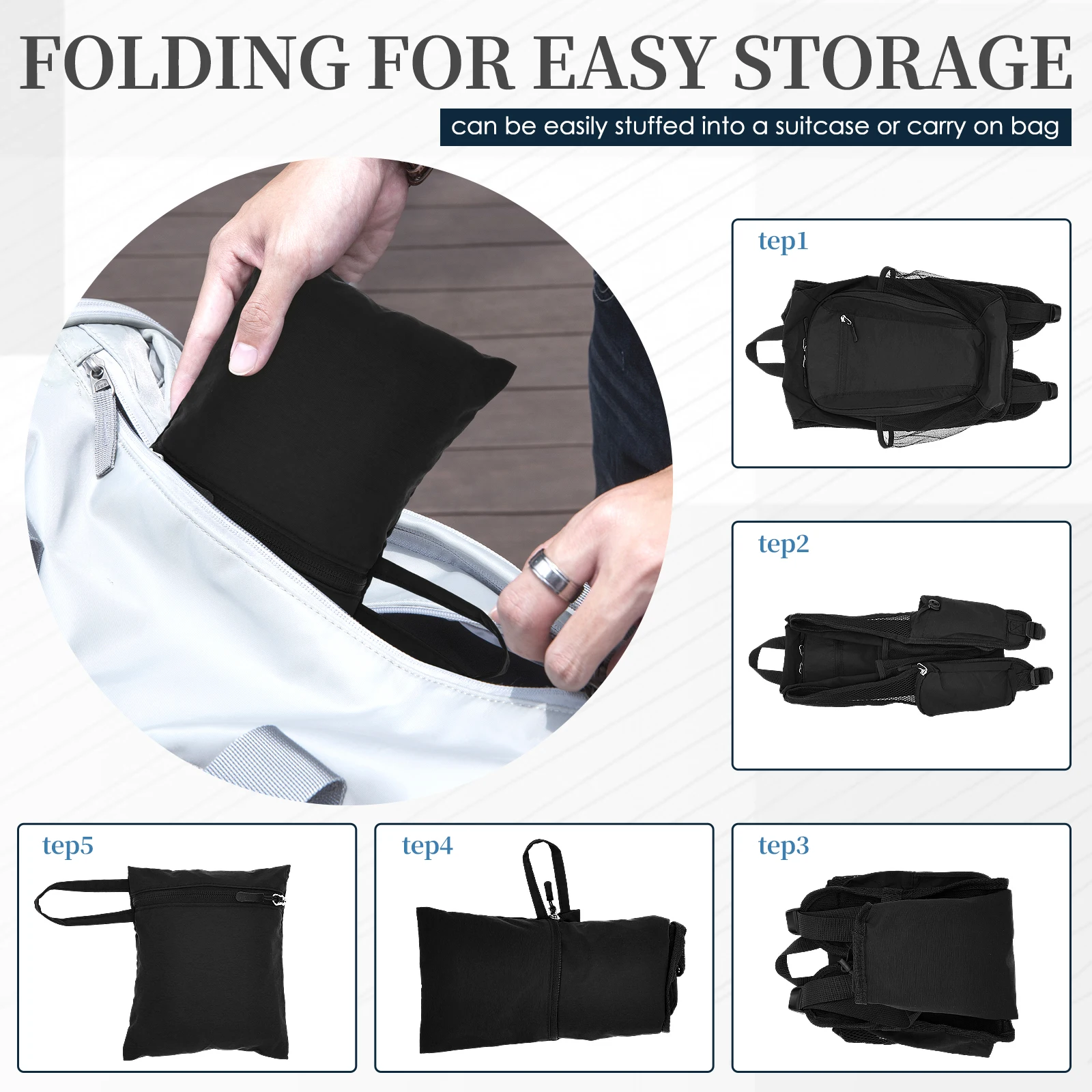 Маленький походный рюкзак на 1 – обзор и цена Foldable Backpack Small