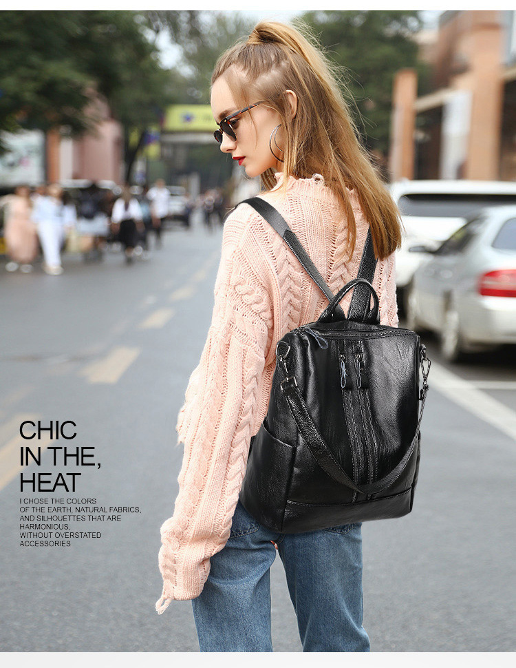 Женский рюкзак из мягкой кожи, – обзор и цена Mini Backpack Purse