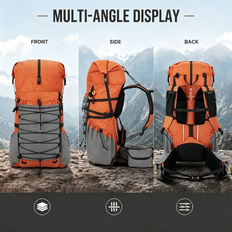 Легкий походный рюкзак с внутр – обзор и цена Rain Cover Backpack