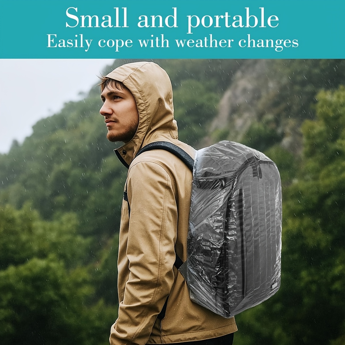 10 шт. эластичных одноразовых  – обзор и цена Rain Cover Backpack