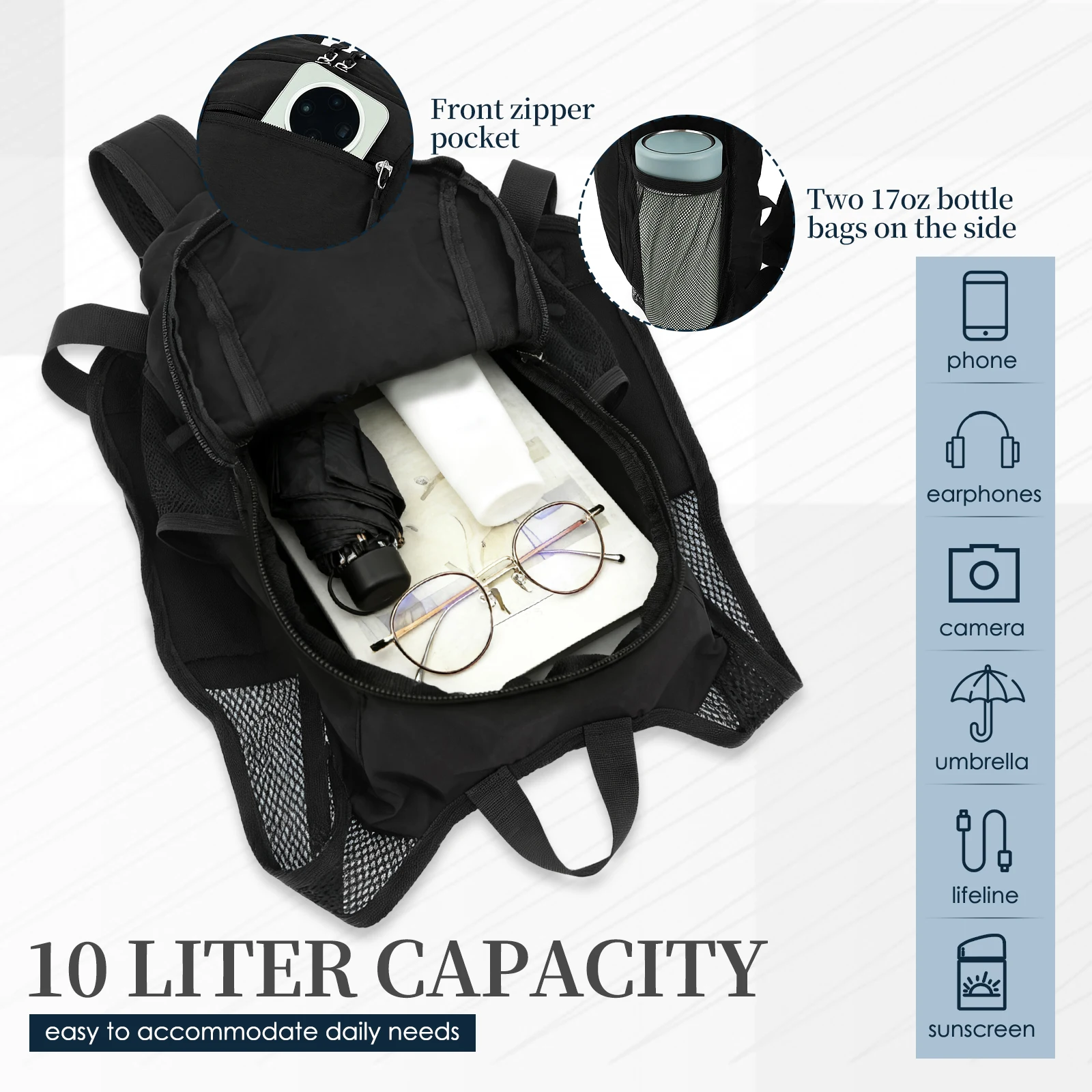 Маленький походный рюкзак на 1 – обзор и цена Foldable Backpack Small